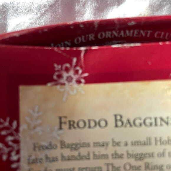 2004 Hallmark Keepsake Ornament Lord of the Rings Frodo Baggins Dented Box - Picture 13 of 16